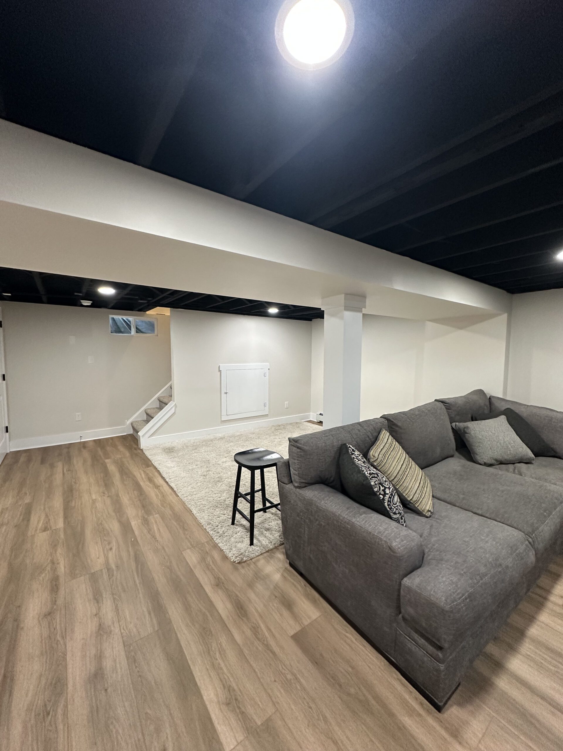 basement remodeling project